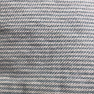 Women’s Christopher & Banks blue and white striped mini jean skirt Sz 10 cotton